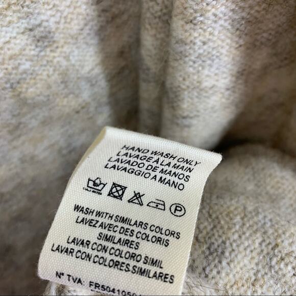 FRNCH Cardigan Duster Beige Small Medium Long Sleeve NWT - Picture 11 of 12